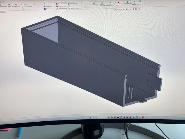 CAD-Konstruktion eines individuell entwickelten Bauteils.